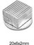 20 x 6 x 2 mm Boy:20, En:6 ,kalınlık:2 Köşeli Neodyum Mıknatıs 3