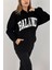 Kadın Sweatshirt Kapüşonlu Baskılı Üç Iplik 1