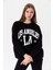 Kadın Sweatshirt Üç Iplik Bisiklet Yaka Düşük Omuz 4