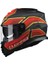 Storm Foggy Kapalı Kask Mat Siyah-Kırmızı 1