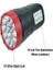 Silver Toss Ultra Güçlü 15 Led ve 6 Led Yan Aydınlatma Şarjlı El Feneri ST-6665 3