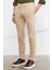 ALTINYILDIZ CLASSICS Erkek Bej Slim Fit Dar Kesim Diyagonal Desenli Esnek Beli Bağlamalı Jogger Pantolon 9
