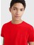 Bisiklet Yaka Kırmızı Erkek T-Shirt MW0MW10800XLG 4