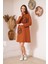 Taba Baskılı Düğme Detaylı Tunik DM60346 2