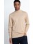 Slim Fit Dar Kesim Tam Boğazlı Yaka Düz Yün Erkek Kazak 1