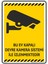 Bu Ev 7/24 Güvenlik Kamerası İle İzlenmektedır./V10/25x35cm/Etiket 1