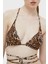 Leoparlı Bağlama Detaylı Çıkarılabilir Dolgulu Removable Üçgen Bikini Üstü Kadın Bikini Üstü E3GJ06MC04R P122 1