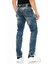 C-1178 Parça Dikişli Cep Detaylı Mavi Erkek Kot Jeans 4
