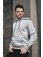 Janvier Üç Iplik Şardonlu Fitted Kapüşonlu Basic Erkek Sweatshirt 5