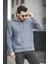 Carlos Üç Iplik Şardonsuz Oversize Basic Erkek Sweatshirt 1