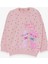 Kız Çocuk Sweatshirt Kedicik Baskılı 2-6 Yaş, Pudra 1
