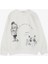 Kız Çocuk Sweatshirt Mutlu Kız Baskılı 1.5-5 Yaş, Ekru 1
