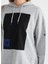 Kapüşon Yaka Baskılı Gri Kadın Sweatshirt K-Kalıs 4