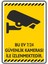 Bu Ev 7/24 Güvenlik Kamerası İle İzlenmektedır./V16/25x35cm/Etiket 1
