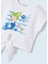 Kız Çocuk T-Shirt Çizgili Şort Takım Mavi 3216 2