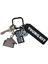 Karbon Fiber Görünümlü Logolu Anahtarlık Keychain 2