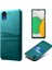 Samsung Galaxy A23E Scratch Direnci Çift Kart Yuvaları Tutucu Koruyucu Telefon Kılıfı Pu Deri Kaplamalı Sert Pc Telefon Kabuğu (Yurt Dışından) 1