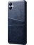Samsung Galaxy A04 4g (164.4 x 76.3 x 9.1 Mm) Için Çift Kart Yuvalı Telefon Kasası, Sonbahar Önleme Pu Deri Kaplı Sert Pc Kapağı (Yurt Dışından) 2