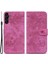 Samsung Galaxy A14 Için 5g Pu Deri Cüzdan Flip Case Baskılı Kiraz Çiçeği Kedi Katlama Stand Manyetik Kapak Kayış (Yurt Dışından) 1