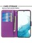 Samsung Galaxy A14 5g Için Kart Yuvalı Cep Telefonu Örtüsü, Koyu Renk Şok Geçirmez Pu Deri Telefon Kılıf Stand Straps (Yurt Dışından) 4