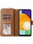 Samsung Galaxy A14 Için 5g Pu Deri 9 Kart Yuvaları Telefon Kılıfı Zipper Cep Stand Cüzdan Kapağı Kayış (Yurt Dışından) 2