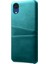 Samsung Galaxy A23E Scratch Direnci Çift Kart Yuvaları Tutucu Koruyucu Telefon Kılıfı Pu Deri Kaplamalı Sert Pc Telefon Kabuğu (Yurt Dışından) 2