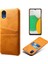 Samsung Galaxy A23E Scratch Direnci Çift Kart Yuvaları Tutucu Koruyucu Telefon Kılıfı Pu Deri Kaplamalı Sert Pc Telefon Kabuğu (Yurt Dışından) 1