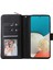 Samsung Galaxy A23 4g / A23 5g (Global Versiyon) / M23 5g / F23 5g Ince Pu Deri Cüzdan Telefon Kılıfı 9 Kart Yuvaları Fermuar Cep Stand Flip Cover (Yurt Dışından) 2