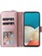Samsung Galaxy A73 5g Için Pu Deri Kabuk, Stand Cüzdan Telefon Flip Kılıf Magnetic 9 Kart Tutucu Yuvaları Fermuar Cep Kapağı Kayışlı (Yurt Dışından) 2
