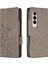 Samsung Galaxy Z Fold4 Için 5g Pu Deri Cüzdan Kılıfı Çiçek Kelebekleri Manyetik Kapatma Kitabı Stand Folio Telefon Kapağı (Yurt Dışından) 1