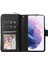 Samsung Galaxy S22 5g Destekleme Stand Flip Telefon Kapağı Pu Deri Cüzdan 9 Kart Yuvası ve Fermuar Cepi ile Telefon Kılıfı (Yurt Dışından) 2