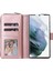 Samsung Galaxy S22 Ultra 5g Ultra Slim Pu Deri Cüzdan Telefon Kılıfı 9 Kart Yuvaları Fermuar Cep Stand Flip Cover (Yurt Dışından) 2