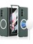 Samsung Galaxy Z Fold3 Için Gkk Ince Telefon Kılıfı 5g Şok Geçirmez Anti-Parmak Izi Pc Kapağı Magsafe Şarjı ile Uyumlu (Temperli Cam Ön Film Dahil) (Yurt Dışından) 1