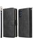 Samsung Galaxy S21 Fe 5g Için Anti-Drop Pu Deri Kabuk, Stand Cüzdan Telefonu Flip Kılıf Magnetic 9 Kart Tutucu Yuvaları Zipper Cep Kapağı Kayışlı (Yurt Dışından) 1