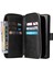 Samsung Galaxy S21 Fe 5g Için Anti-Drop Pu Deri Kabuk, Stand Cüzdan Telefonu Flip Kılıf Magnetic 9 Kart Tutucu Yuvaları Zipper Cep Kapağı Kayışlı (Yurt Dışından) 5