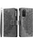 Samsung Galaxy S20 Plus 4g / 5g Anti-Çizik Telefon Kabuğu Fermuar Cep Mandala Çiçek Basılmış Birden Fazla Kart Yuvası Cüzdanı Pu Deri Standı Kapak (Yurt Dışından) 1