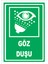 Göz Duşu Levhası 15X21 cm Dekota 3 mm 1