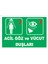 Acil Göz ve Vücut Duşları Levhası 15X21 cm Sticker 1