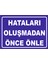 Hataları Oluşmadan Önce Önle 15X21 cm Sticker 1