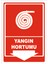 Yangın Hortumu - Isg Levhası 15X21 cm Sticker 1
