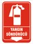 Yangin Söndürücü - Isg Levhası 15X21 cm Sticker 1