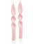 Burgu Şamdan Mumu 2li Set 25 cm - Blush 2