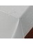 Elyaf Astarlı Pvc Masa Örtüsü 140x200cm Silinebilir Sıvı Geçirmez Leke Tutmaz Çiçek Desenli Beyaz 1