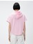 Kısa Kollu Sweatshirt Kapüşonlu 4