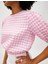 Crop Bluz Balon Kollu Bisiklet Yaka Beli Lastikli 5