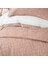 Bedding Curly Çift Kişilik Yatak Örtüsü Seti - Gül Kurusu 2