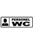 Personel Wc Levhası 10X30 Sticker 1