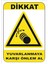 Yuvarlanmaya Karşı Önlem Al Levhası 15X21 cm Sticker 1