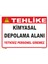 Kimyasal Depolama Alanı Yetkisiz Personel Giremez Levhası 15X21 cm Sticker 1