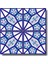 Ikbal Çini Seramik 20 x 20 cm Mavi Desenli Karolar 1 M2 25 (25 ADET) 1